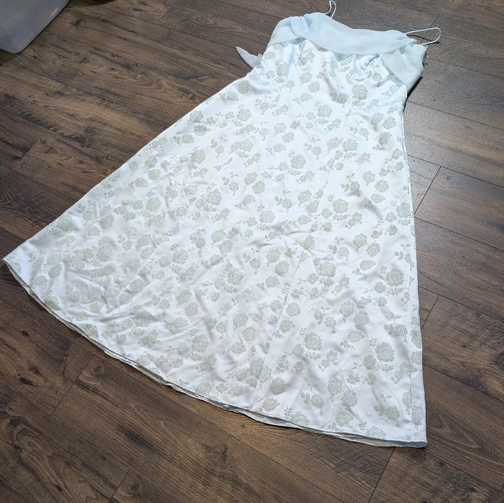 Betsy‎ & Adam Vintage Powder Blue Maxi Dress Size 20W